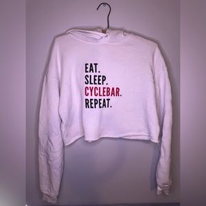 CycleBar White Sweatshirt size S
